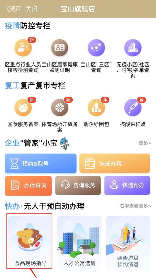 便民惠企紓困,寶山區(qū) 食品現(xiàn)場指導(dǎo) 線上預(yù)約服務(wù)已上線 如何申請