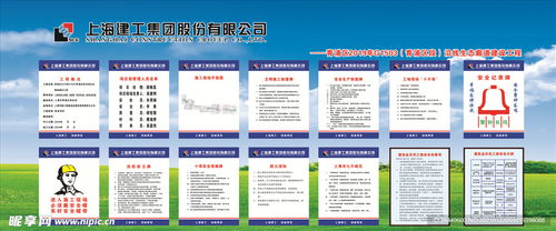 上海建工園林集團五牌一圖樣式設計圖
